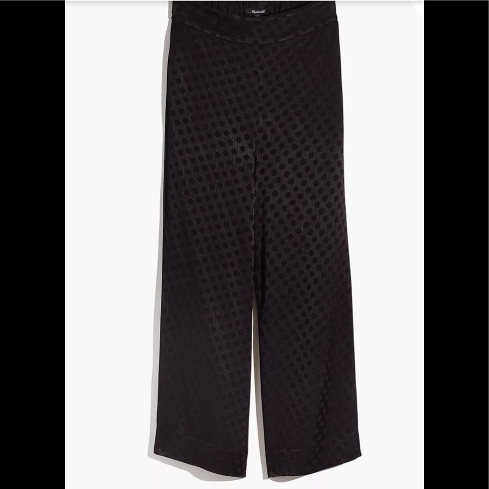 NWT- Madewell-Drapey Jacquard Huston Pull-On Crop Pants